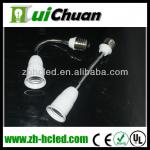 factory price! E27 to E27 extension lamp base adapter
