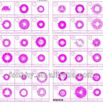 Round aluminum heat sink extrusion profile for LED lighting-