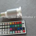 GU10/E27/MR16 led spotlight, DC12V/AC220-240V input voltage-TS-ESPE27-3*3W-RGB