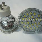 GU10 24 SMD 5050 LED Screw Light Lamp Bulb Warm White / Cool White AC 85-265V-YF-CUP-SMD24A