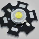 100PCS 1w/3w High power led beads white Epistar chip with PCB Factory wholesale Free Shipping-