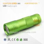 Power stype aluminum uv flashlight for Cash detect D09uv-D09