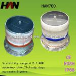 High quality Waterproof led red solar flashing lights-HAN700