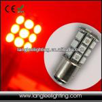 B15d LED Replacement Ship Barge Port Light Bulb 3 NM RED LED-1157-24SMD-5050-360