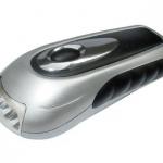 MD122 with rechargeable li battery 3 led dynamo flashlight-MD122