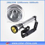 outdoor HID flash torch light, 6600mAh Hid light torch-ZSHT0004