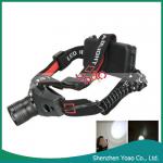 LED 120 Lumen 3 Mode Focus Headlamp Light 3pcs AAA Batteries Black Red-89003993