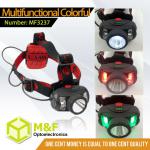 1W + 4pcs Colorful LED Headlamp With battery Capacity Indicator And Warnining Function-Headlamp(MF3237)