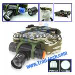 High Power Ultra clear glass lens zoom 3-mode Cree T6 led headlamp for climbing fishing hunting camping-T-SL-2130B battery powered led headlight