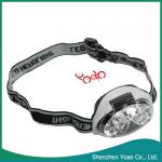 6 Pcs LED 12000CD 3 Mode Super Bright Headlamp Light 3pcs AAA Batteries Black-89004122