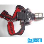 New 4 modes safety warning Cree Q5 Zoomable headlamp flashlight-CB-18022