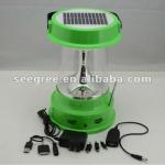 FM/AM radio LED solar lantern with mobile phone charger(solar radio lantern)-SG-CL120W6A solar lantern