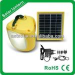 1W LED solar lantern with mobile phone charger-