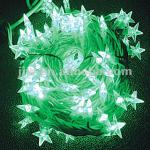 2012 Hot! Ultra Bright Green Five-star Pointed LED Christmas String Light Holiday Light Decoration Light 10M 100LED CE&amp;RoHS-JJW-SL-C010