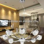 unique simple style chandelier, chandelier for modern society, white cloud series chandelier-SE-P1010-8