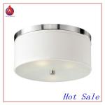 round white textured linen shade ceiling lamp modern by Amay Lighting MC2010-L-MC2010-L