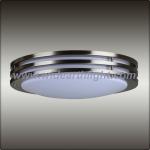 Brushed Nickel Hotel Ceiling lamp/light Fixture With Frosted White Acrylic Diffuser-C20024