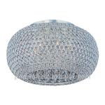 Plated Silver 18-Inch Crystal Ceiling Lamp-XC12418ISS