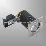 Square GU10 Fire-rated Downlight-IP20-F1219 GU10