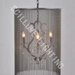 3 lights black modern Vaille Crystal chandelier-MD2158-3AWB