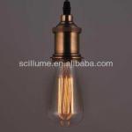 Vintage Brass Edison Pendant light Filament bulb-ST64