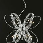 Large Butterfly Contemporary Crystal Light-LY-51543CH-12B