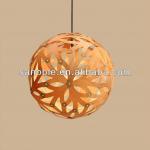 Wood pendant light ball pendant lamp D07401GZN-D07401GZN