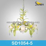 2013 New design handmade paint iron country style chandelier light-SD1054/5