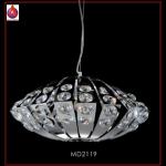 stainless steel big ball pendant lamp with clear crystal for decoration MD2119-MD2119