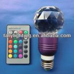 2013 new product RGB crystal led ball bulb light with remote controller-CRY-RGB-3W-9