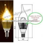 crystal light amber led bulb 2300k-L-TB-003