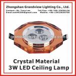 COLORFUL LED Crystal Ceiling Spot Light 3W LED Crystal ceiling spot lamp-BW-LCL-3004
