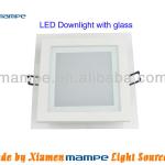 15W Square LED downlights 230V with glass-MP-DL-15W-B1