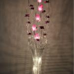 2014 Hot sale indoor aluminum modern floor lamp with purple rose F030-F030