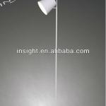 White glass and metal body modern floor lamp LF5649-LF5649