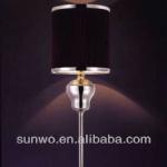 Transparent Chrome Standing Metal Black Lamp Shade Floor Sofa Lamp-6031/1-1