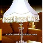 white crystal chandelier table lamp-6088