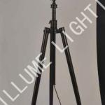 antique black with gold line finish floor lamp-TL1068-1ABG