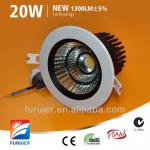 20w 5 inch led downlight, SAA CE certified-F8-002-B40-20W