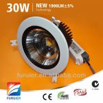 high quality 30W Sharp COB led downlight-F8-002-B60-30W