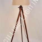 antique style 3 legs wooden floor lamp good for home or hotel decoration floor lamp-TL1296-1ABG-OWG