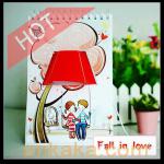 Creative DIY Gift - Page by Page Table Graffiti Lamp Calendar Light-E20804