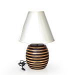 Lampshade, mango wood base-78948-DBR-A