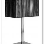 square black home goods table lamps fabric shade with metal base from China MT4688B-MT4688B