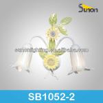 2 light wrough iron modern sunflower modern wall lamp-SB1052/2