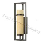 2-light cylinder glass shade in rustic finish Wall Sconce #70120-W1-70120-W1
