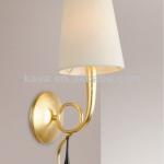 Fabric shade,cheap wall lamp in brass-9485/1W