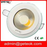 90mm cutout size dimmable led downlight,led square downlight,frosted glass led downlight-GT-COB-A5