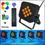 HOT SALES 9PCS 10W RGBWA 5in1 battery powered wireless dmx led light-DM-L9P10-IR