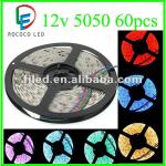 waterproof smd5050 silicone coated 12v flexible led strip-RY-5050-60D-65